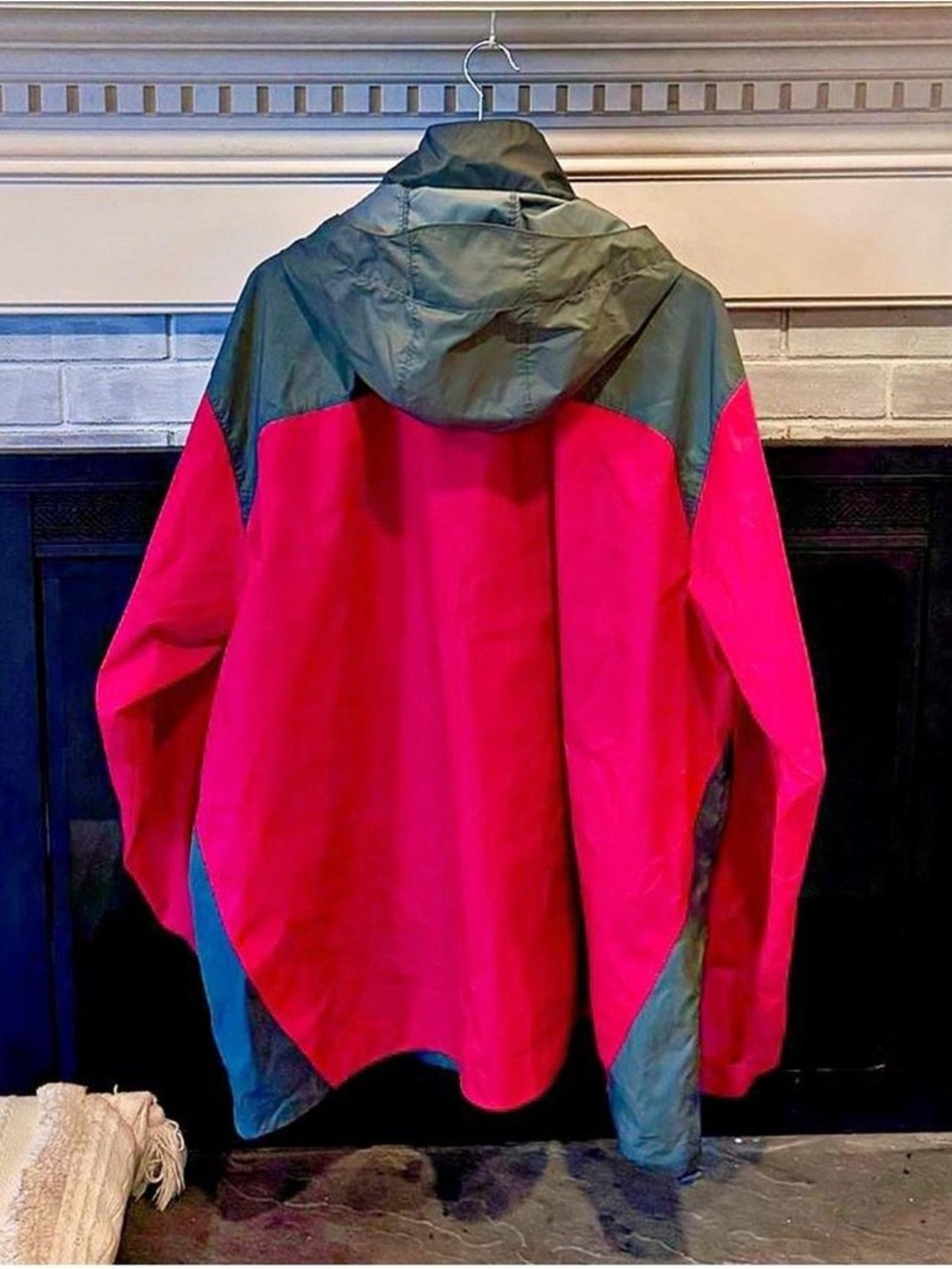 Columbia Packable Windbreaker Jacket Red Gray 3XLT Hooded - Picture 5 of 10
